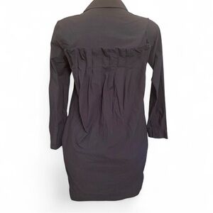 COS Navy Blue 100% Cotton Pleated Back Shirt Dress - Size 6